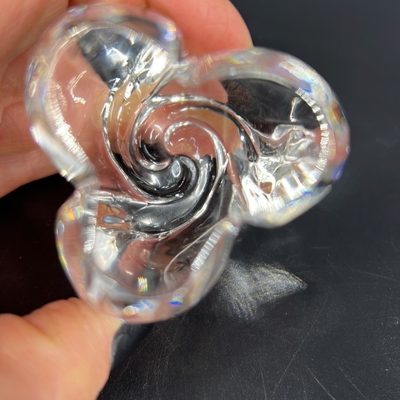 Dansk Crystal Rosebud Paperweight - Picture 6 of 7